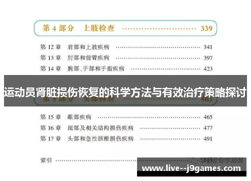 运动员肾脏损伤恢复的科学方法与有效治疗策略探讨